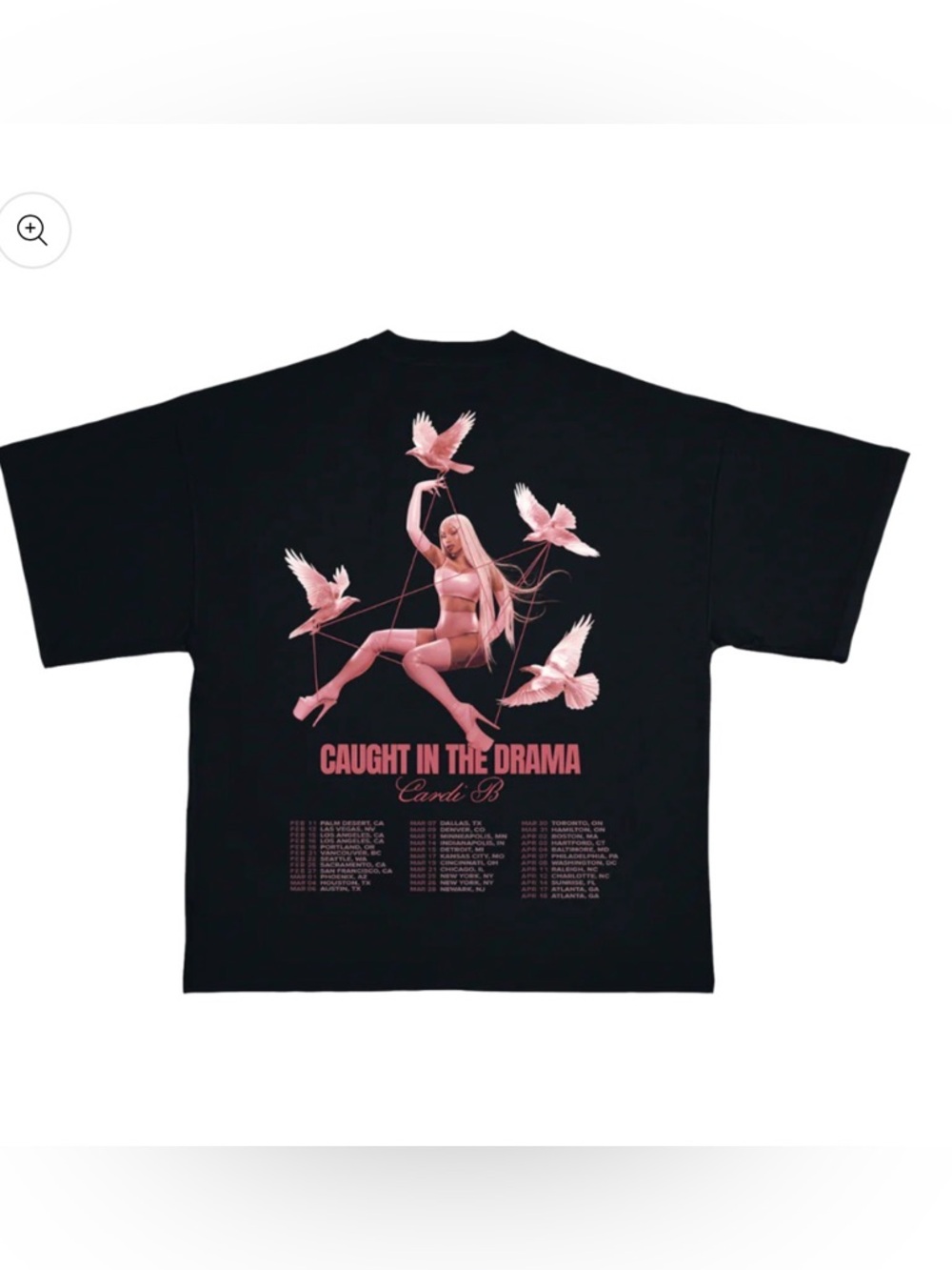 Cardi B - NEW Little Miss Drama Tour Tee - S